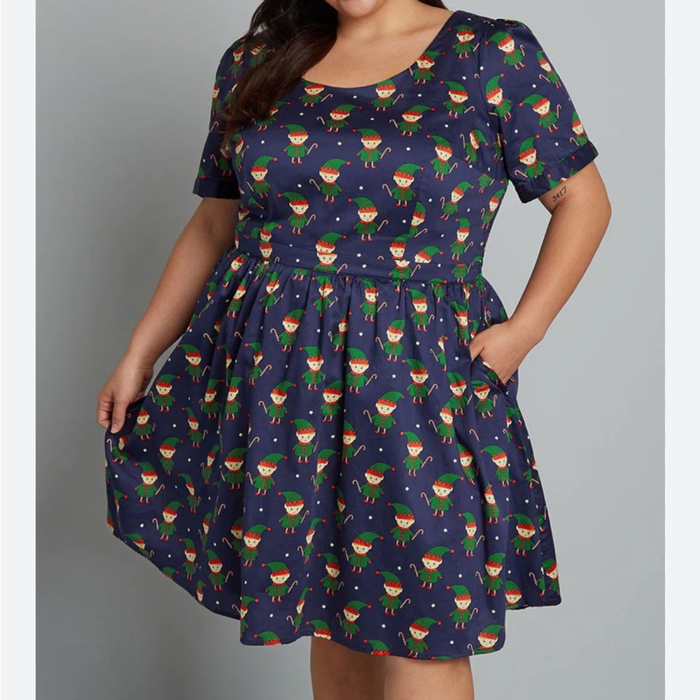 ModCloth What's The Scoop? A-Line Dress size L